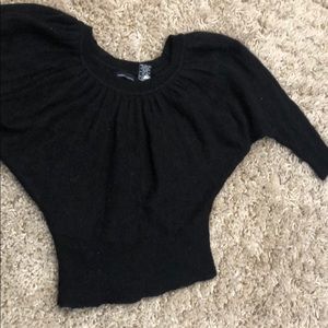 Cashmere Sweater with bubble sleeves